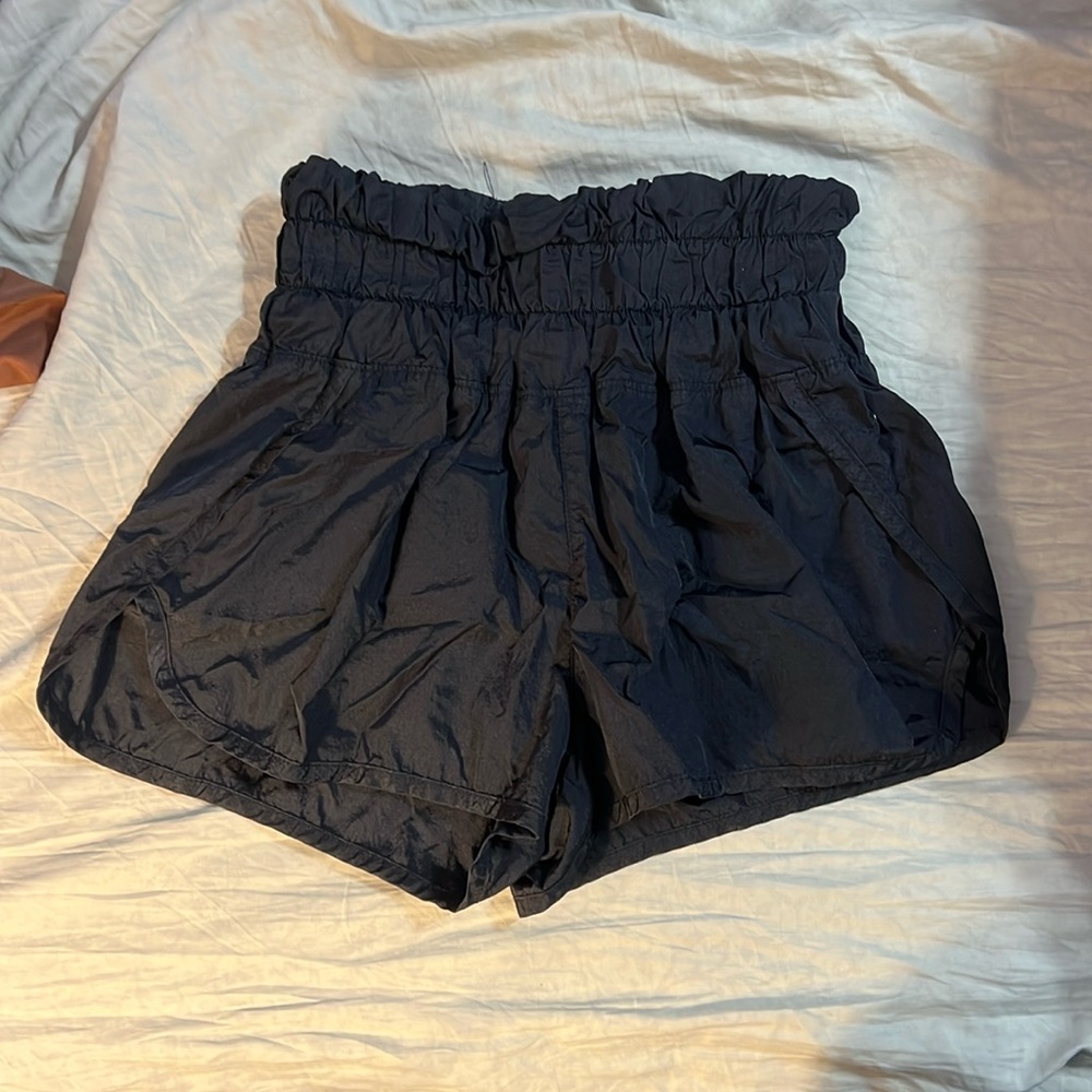 Free people movement small black shorts